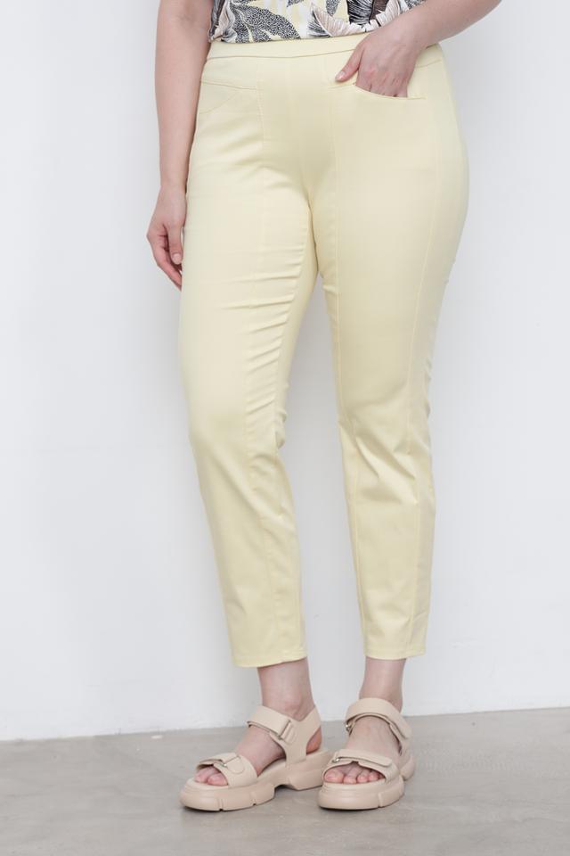 Брюки Frank Walder прямого кроя бледно-жёлтые