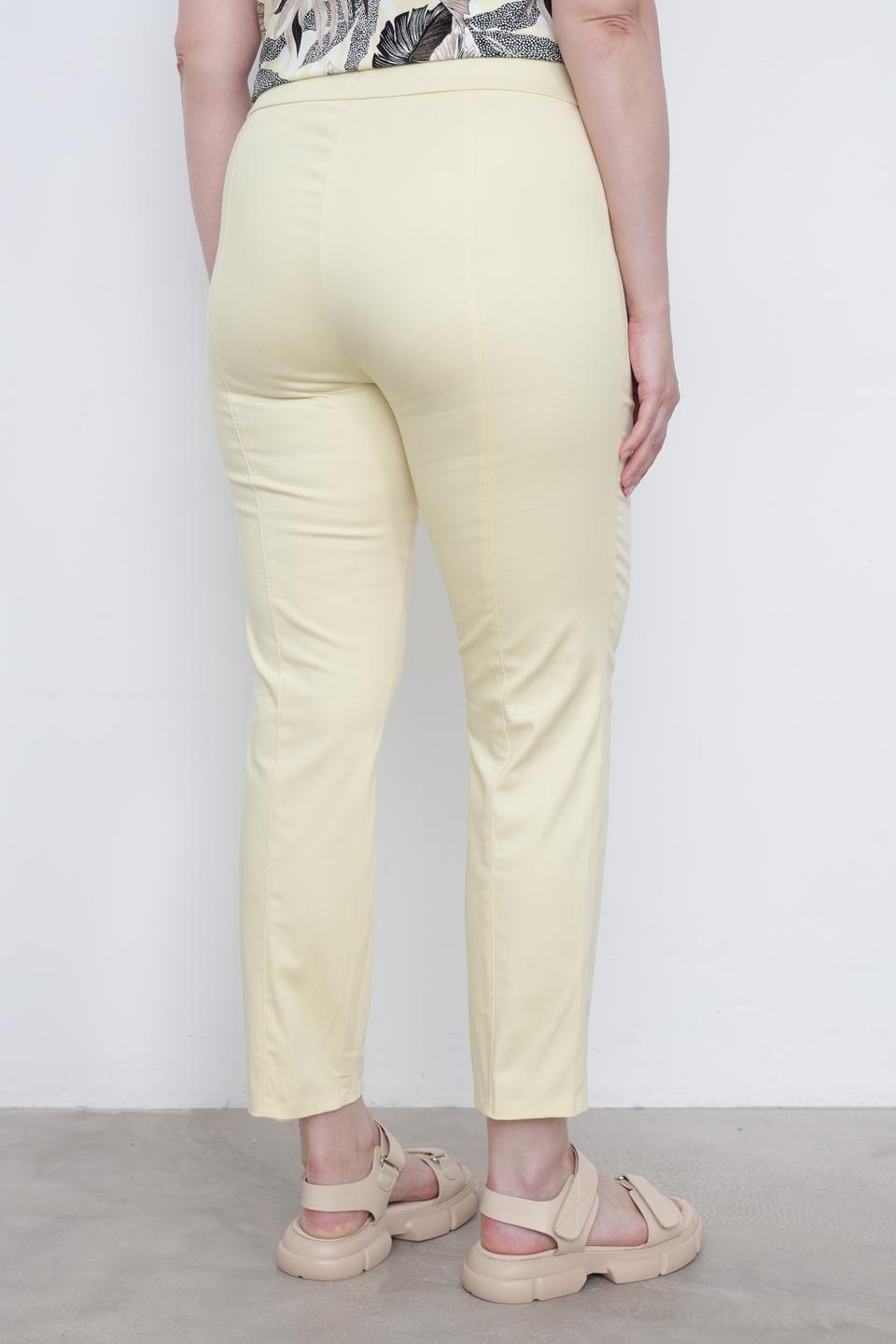 Брюки Frank Walder прямого кроя бледно-жёлтые