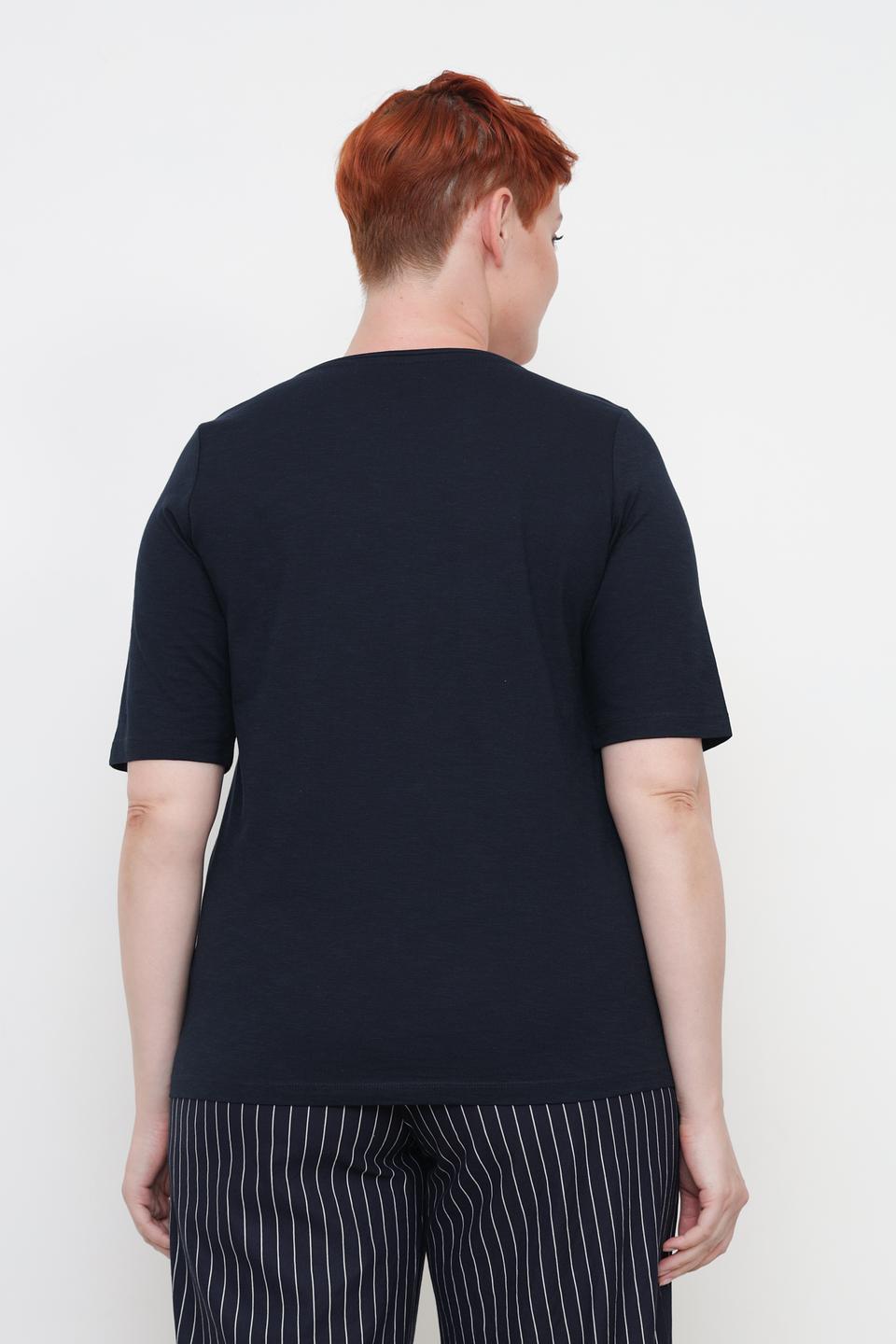 Футболка Via Appia с принтом чёрная