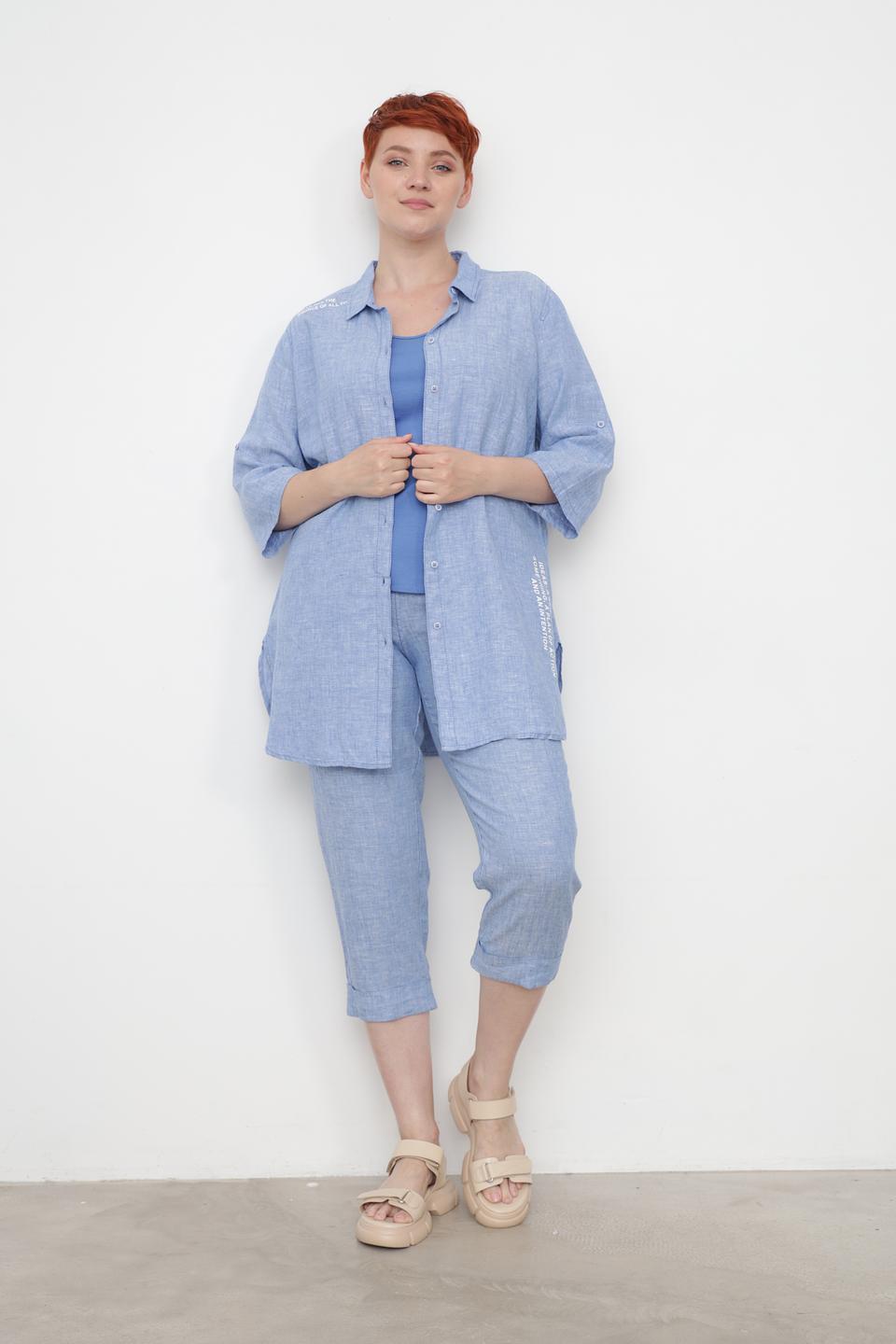 Брюки капри Doris Streich голубые