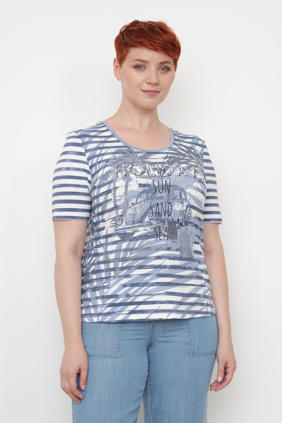 Футболка Lebek с принтом Holidays