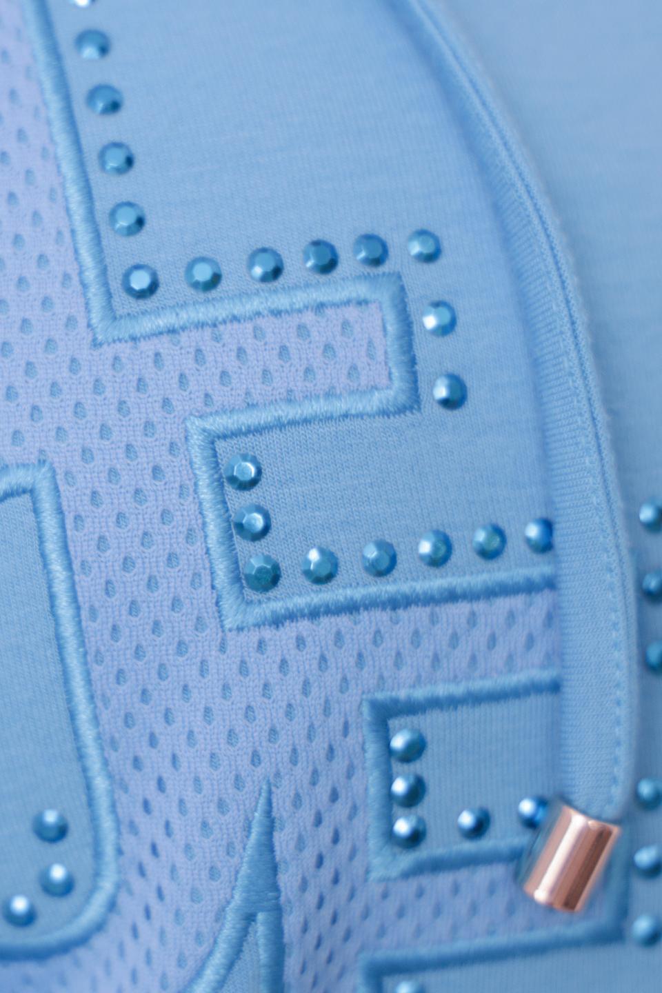 Толстовка Thomas Rabe голубая с коротким рукавом