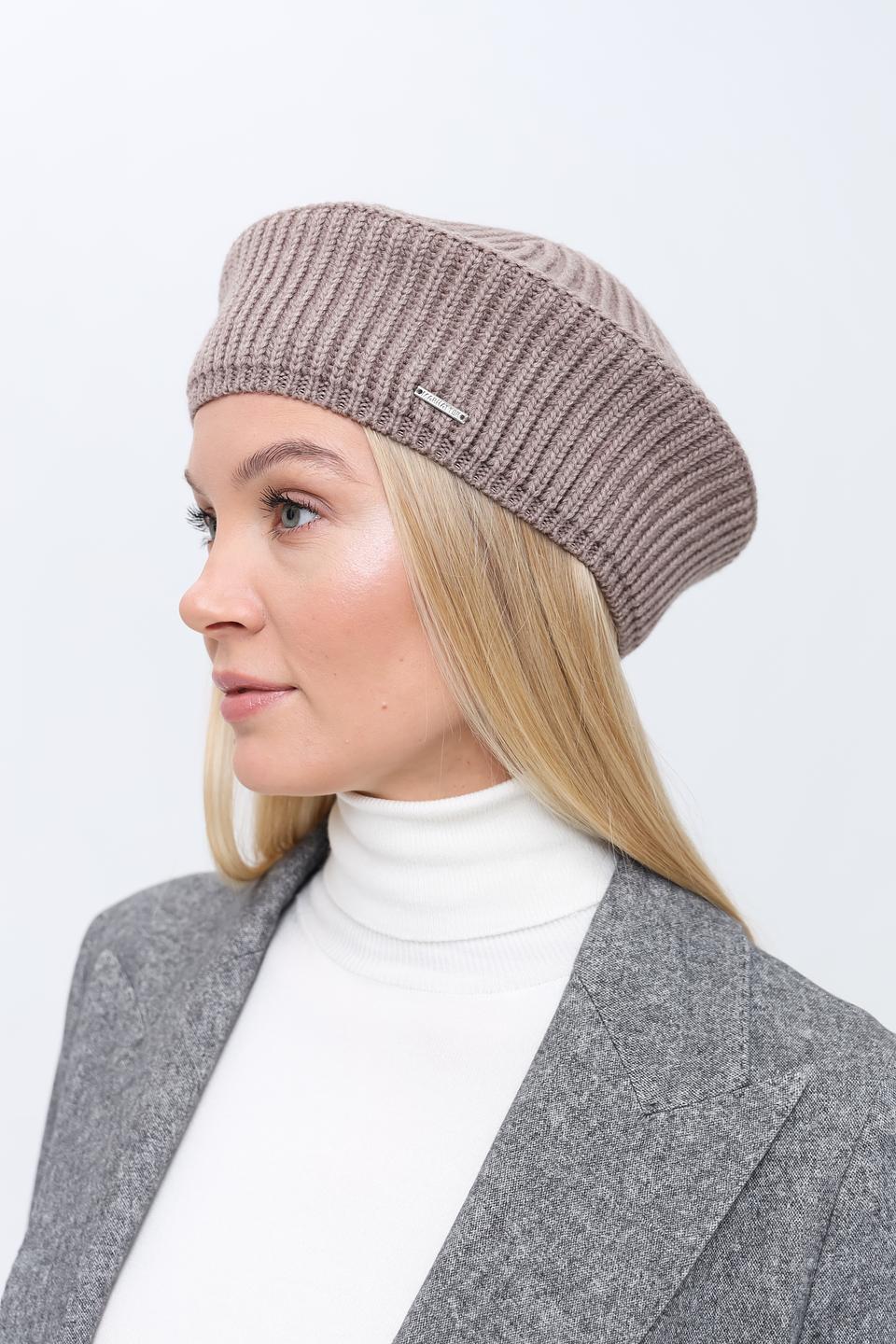 Берет Marhatter вязаный бежевый