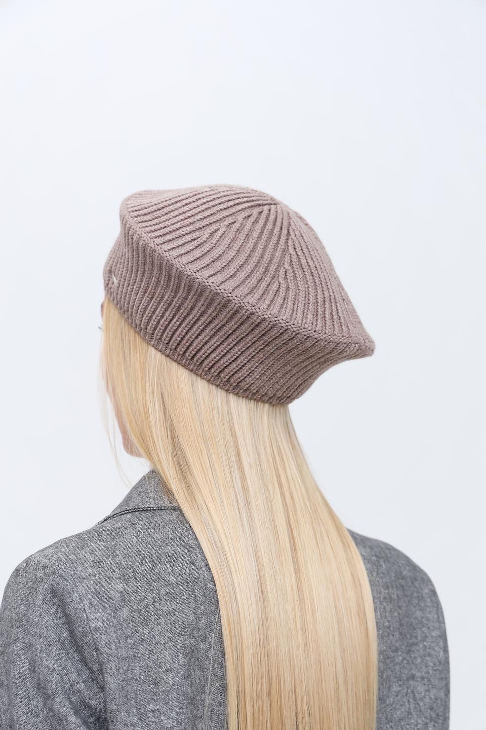 Берет Marhatter вязаный бежевый