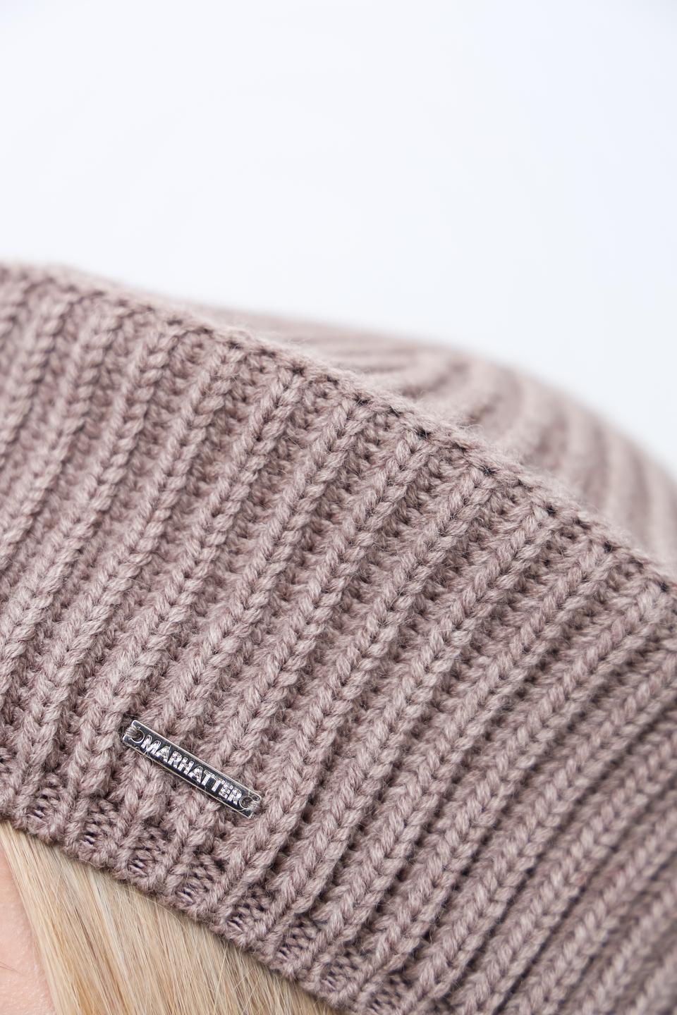 Берет Marhatter вязаный бежевый