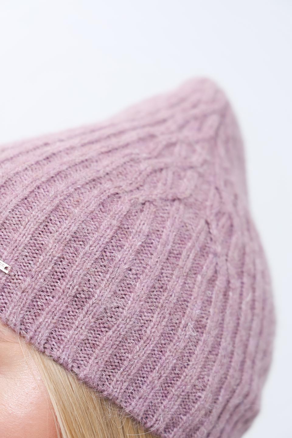 Шапка Marhatter вязаная лавандовая