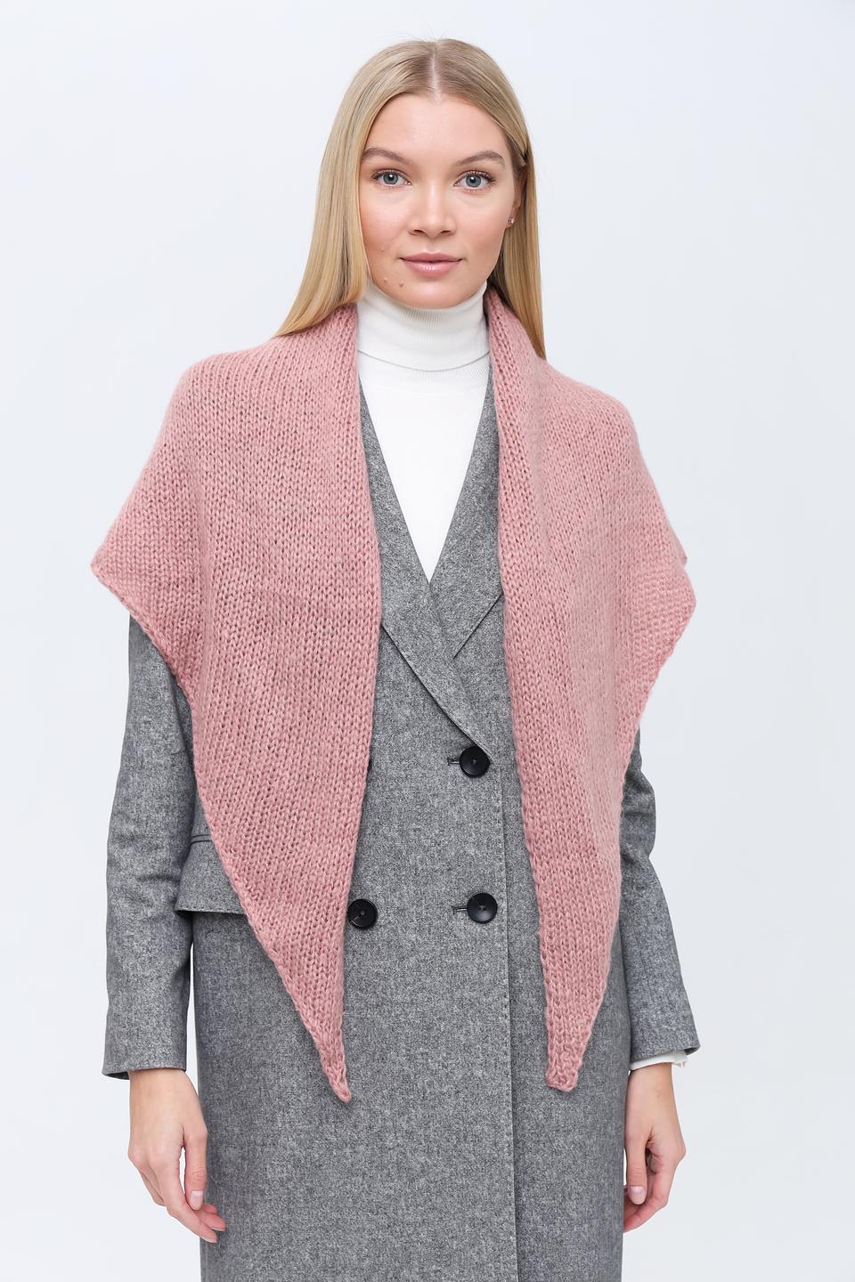 Шарф Marhatter вязаный пудровый