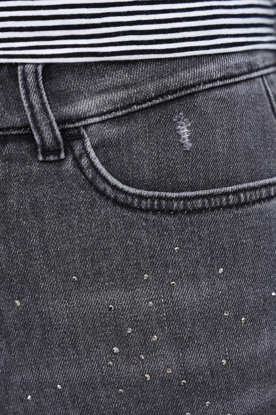 Джинсы Marc Cain серые с потертостями