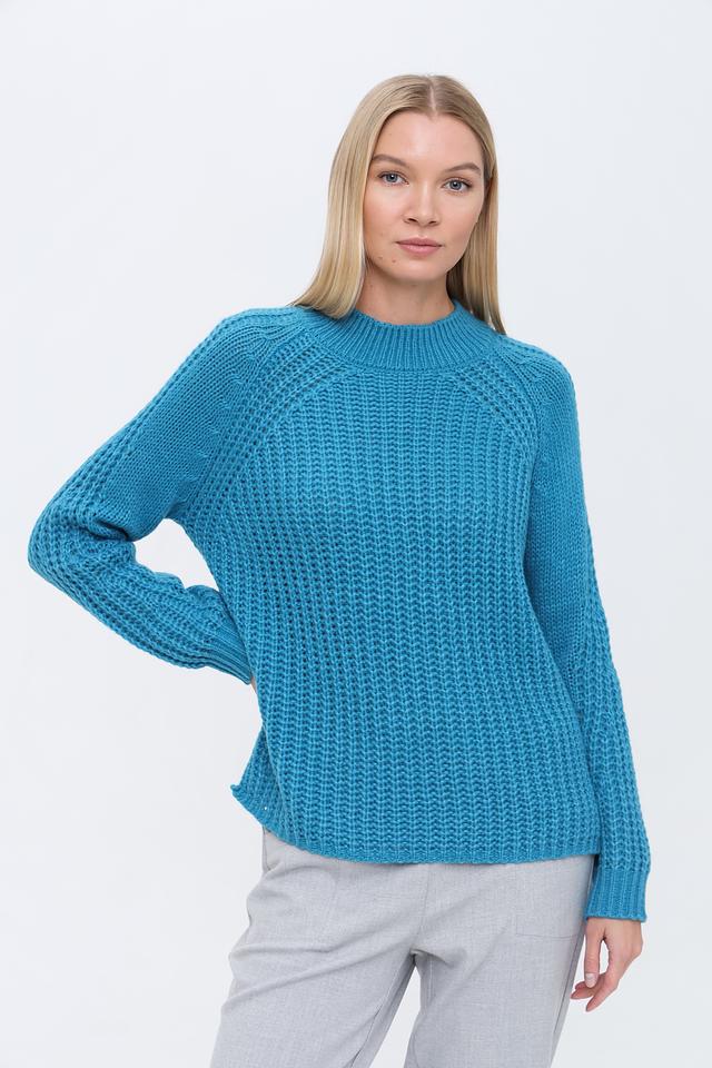 Пуловер Lecomte бирюзовый