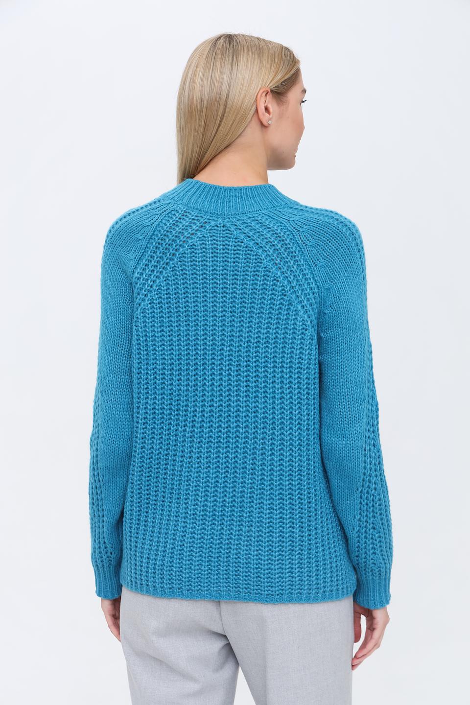 Пуловер Lecomte бирюзовый