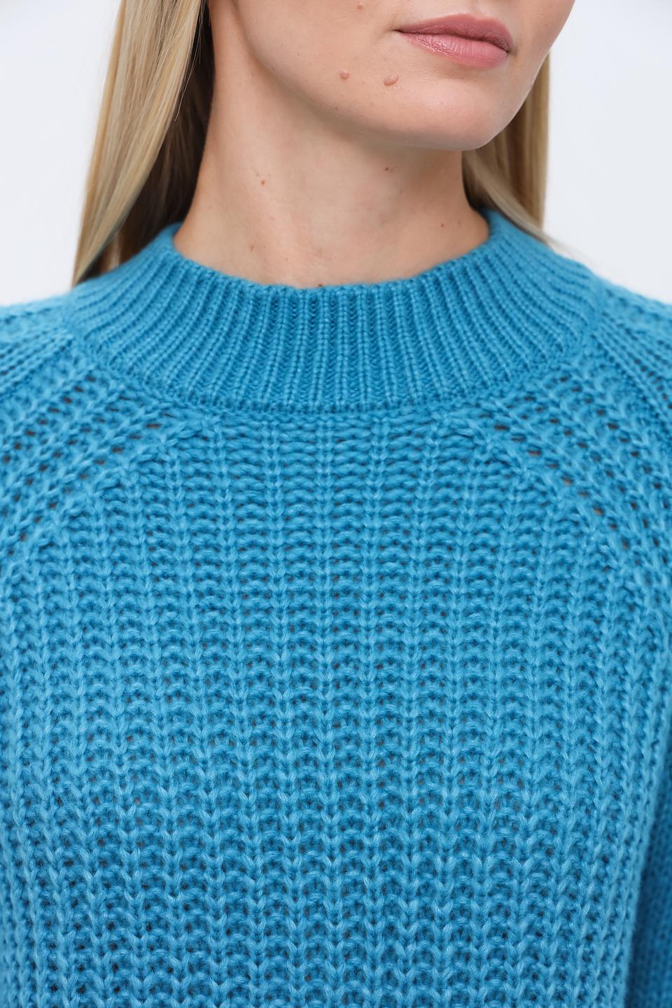 Пуловер Lecomte бирюзовый
