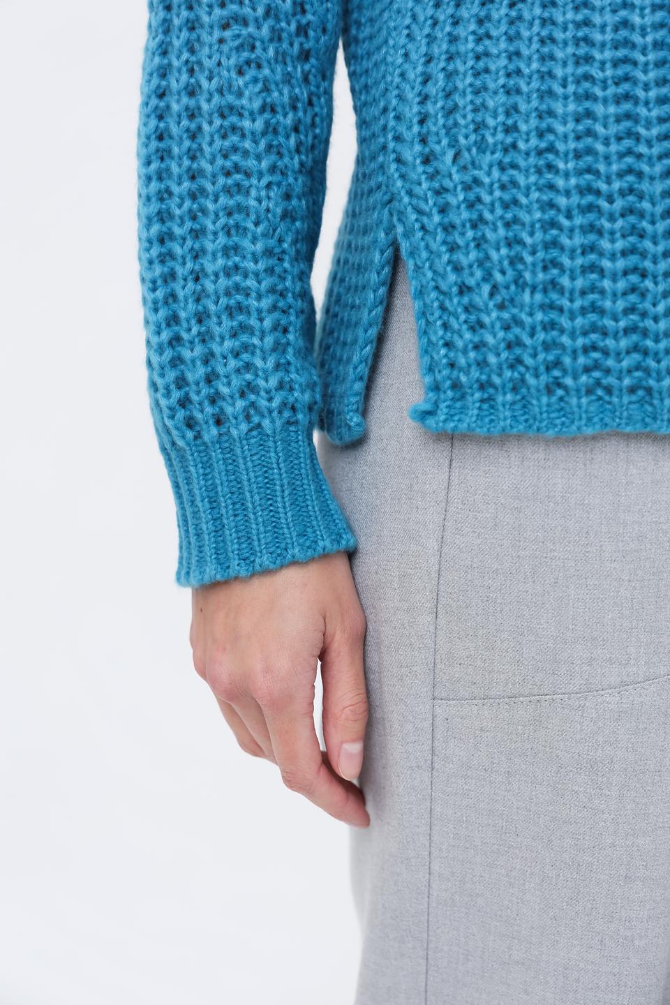 Пуловер Lecomte бирюзовый