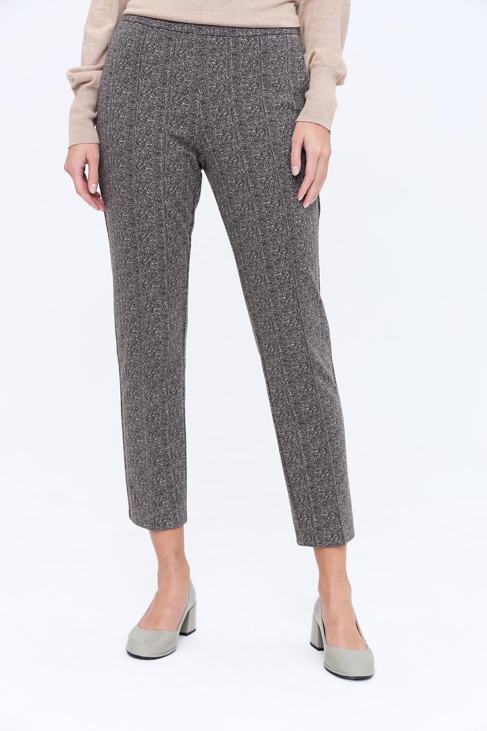 Брюки Lecomte в клетку серые