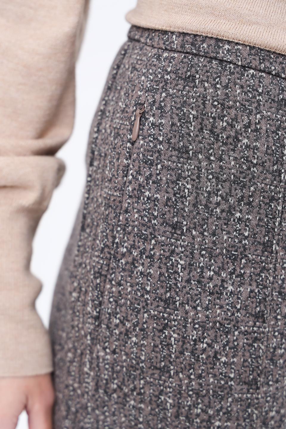 Брюки Lecomte в клетку серые