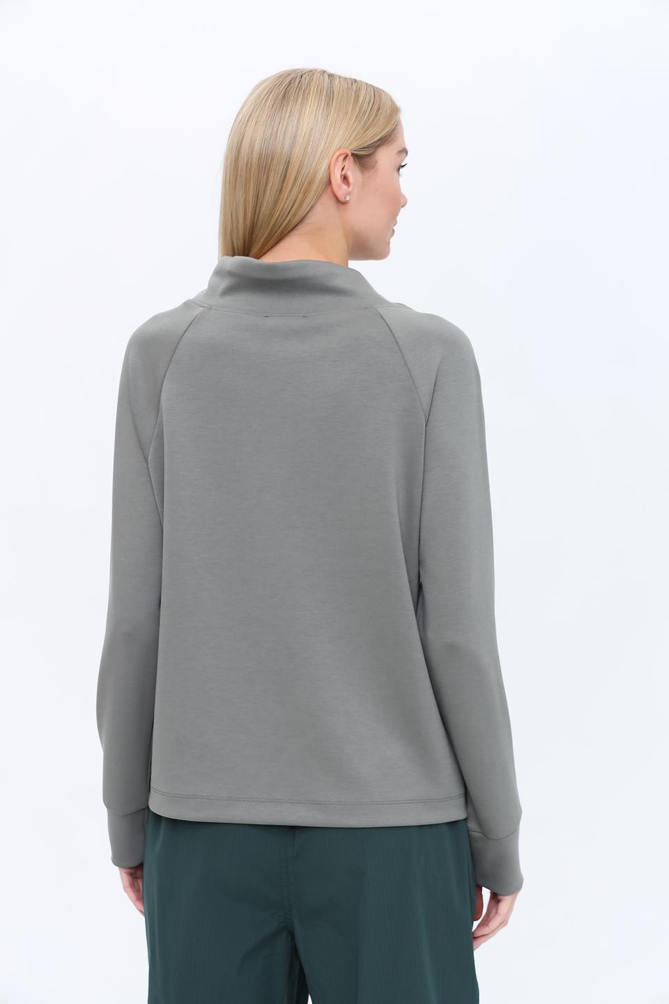 Пуловер Monari серый с карманами