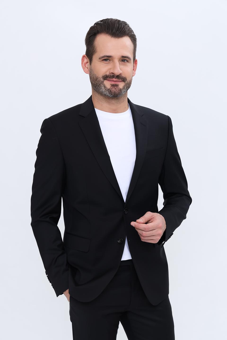 Пиджак Joop! муж. чёрный приталенный