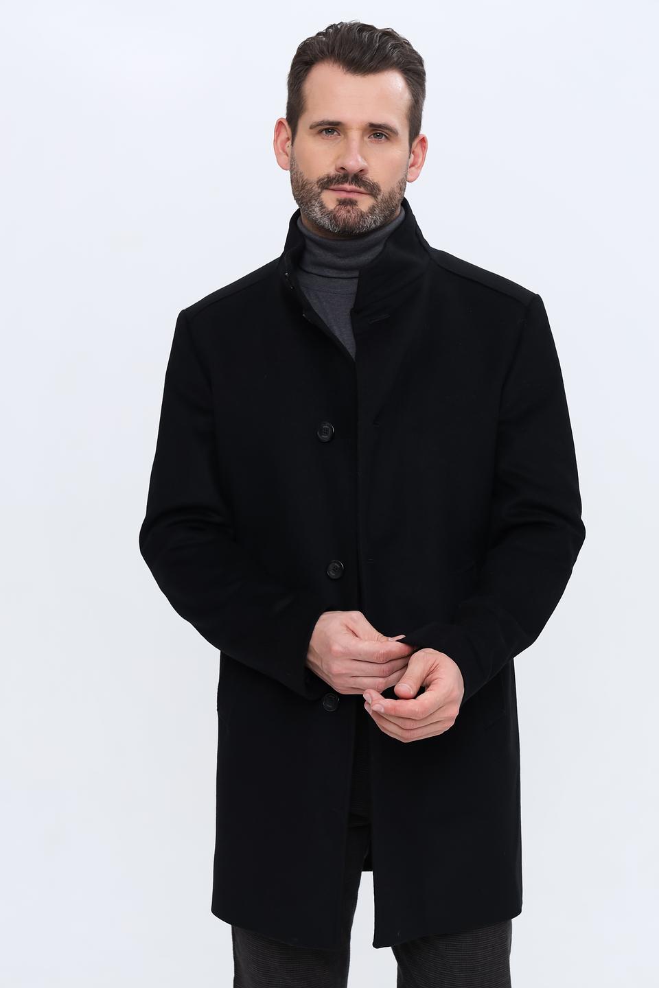 Пальто Joop! чёрное приталенное