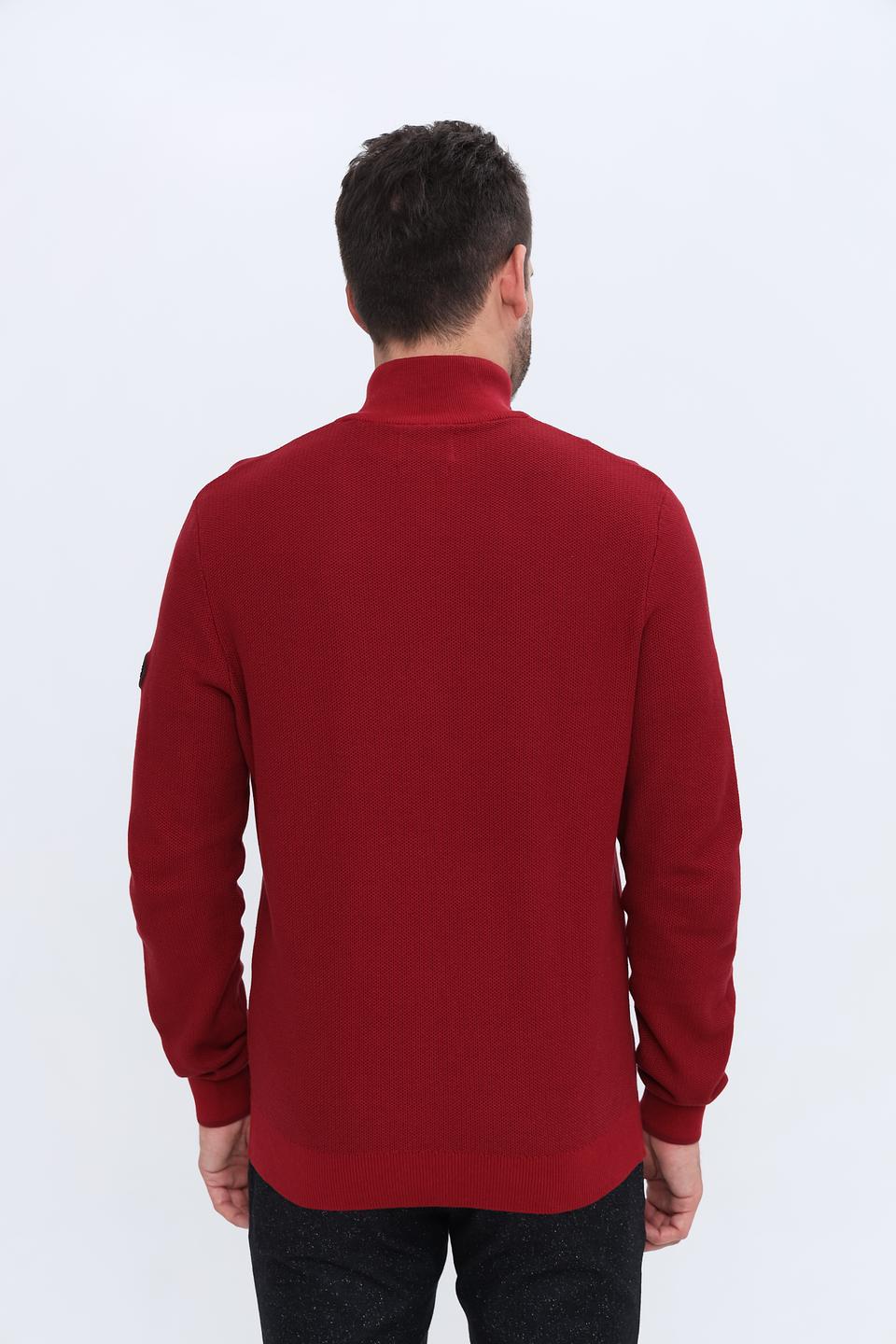 Джемпер Lerros с молнией бордовый