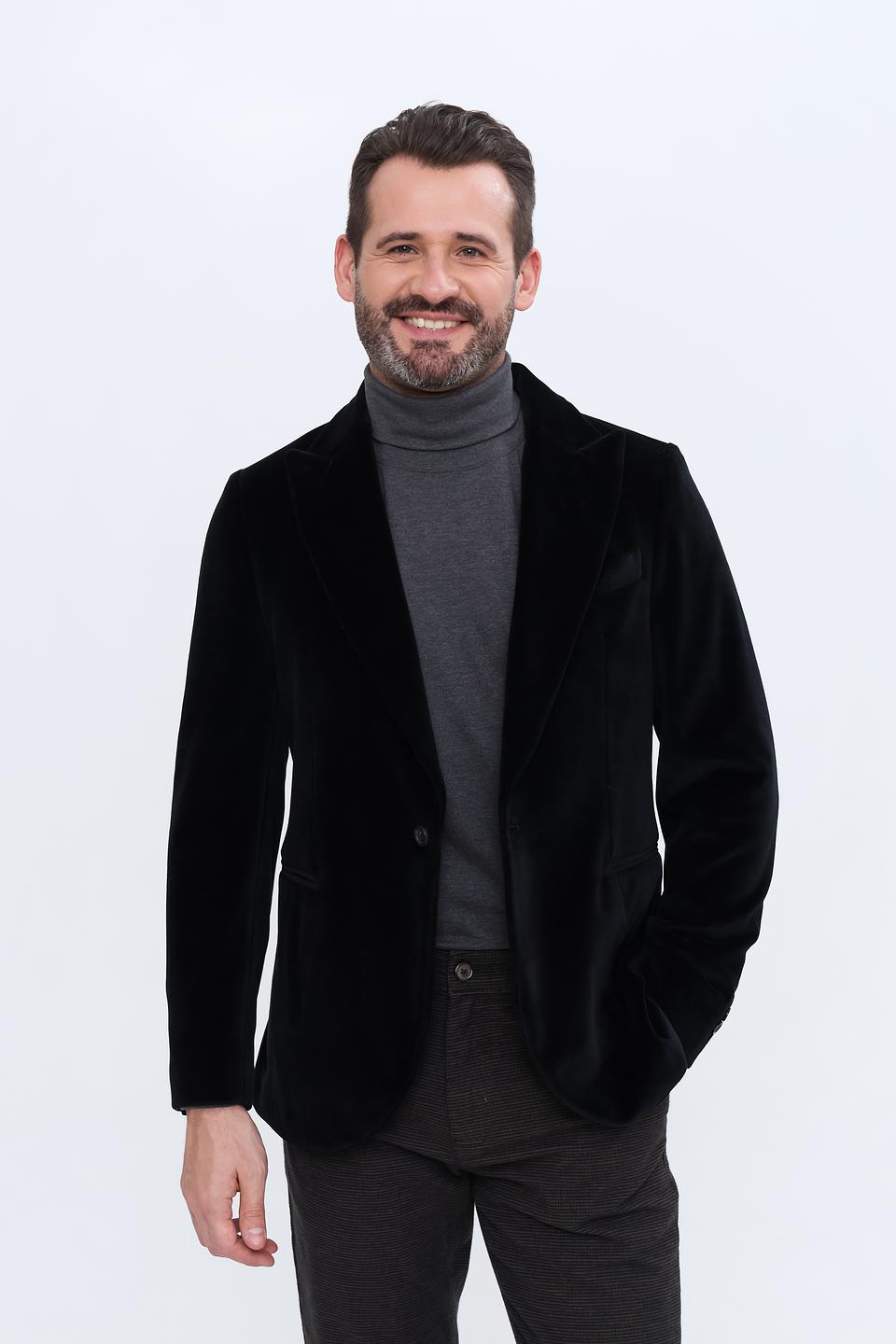 Пиджак Circolo 1901 бархатный чёрный