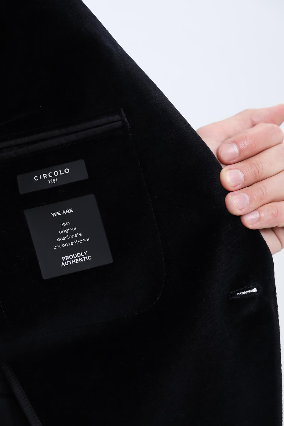 Пиджак Circolo 1901 бархатный чёрный