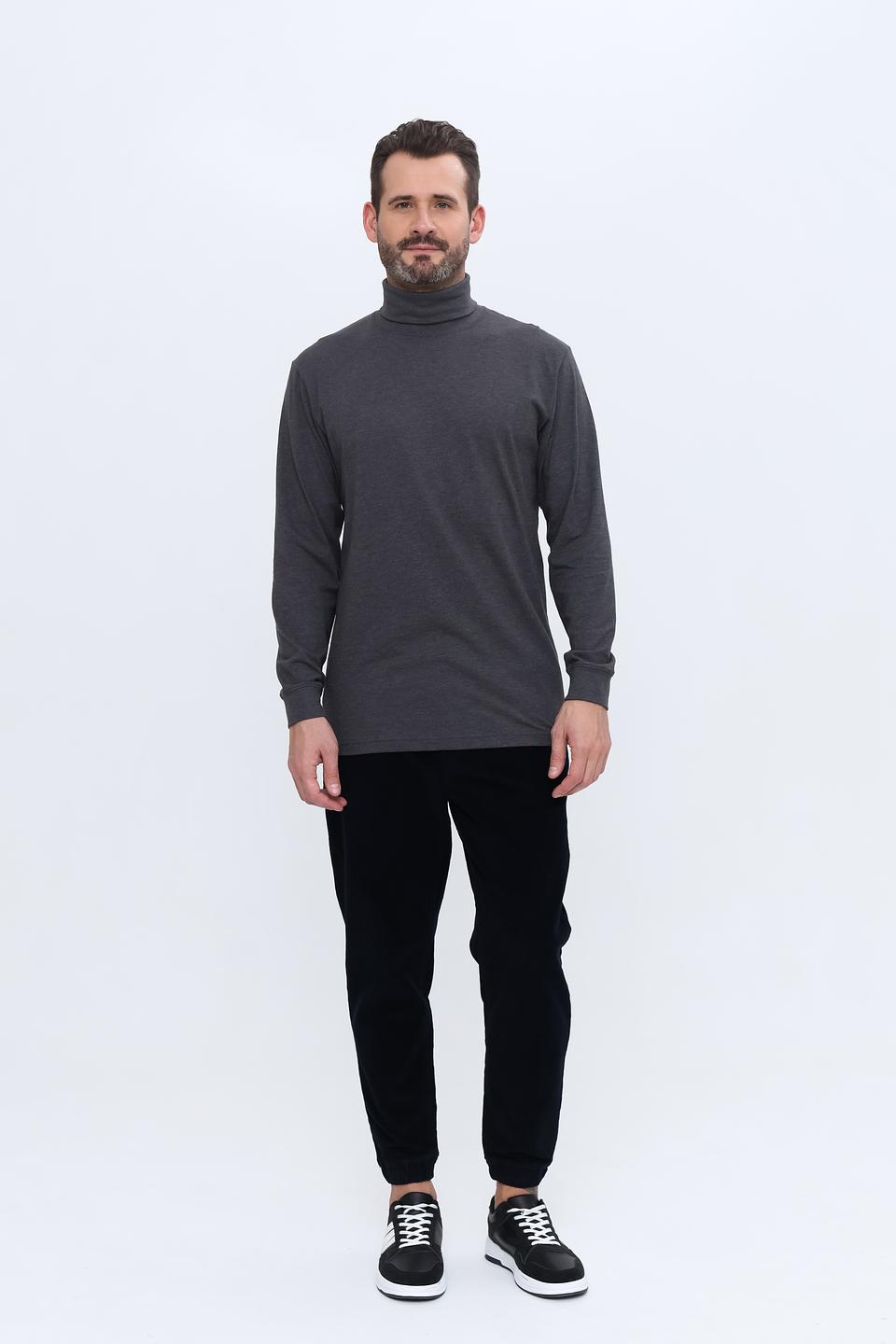 Водолазка Ragman серый меланж