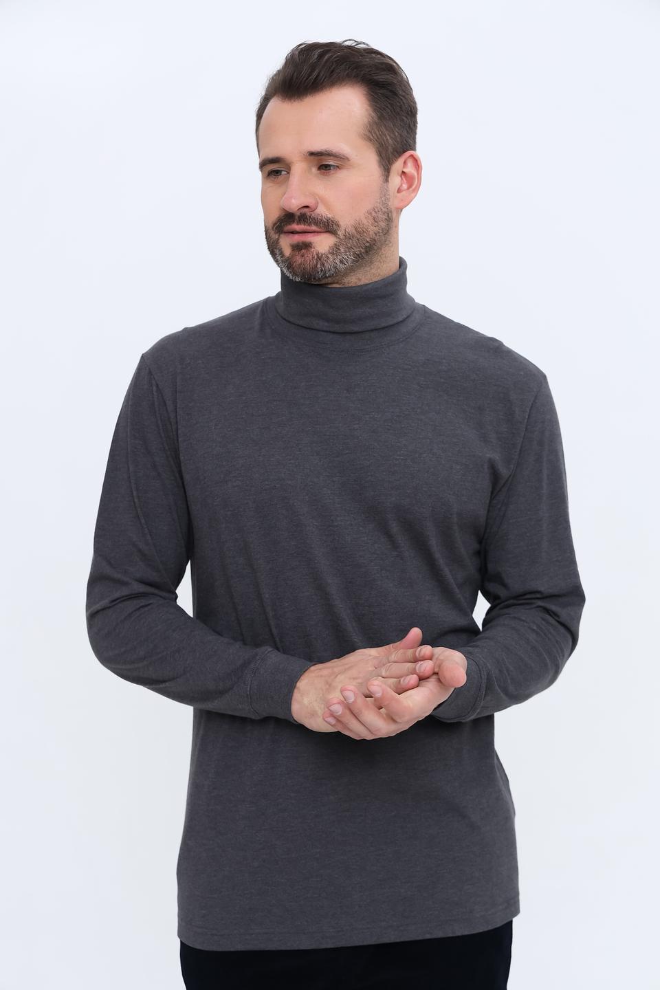 Водолазка Ragman серый меланж
