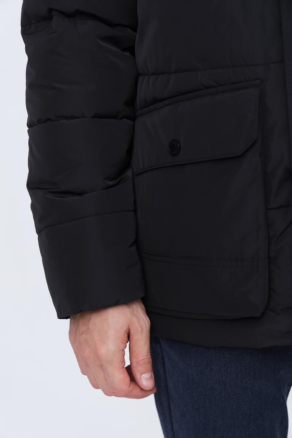 Куртка Bugatti чёрная стеганая