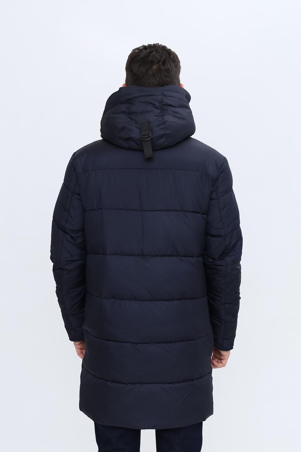 Пальто Pezzo стеганое синее