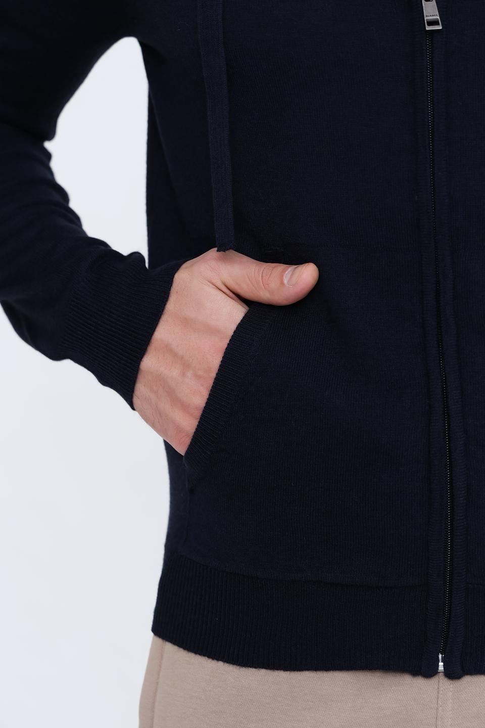 Кардиган Alcott на молнии тёмно-синий