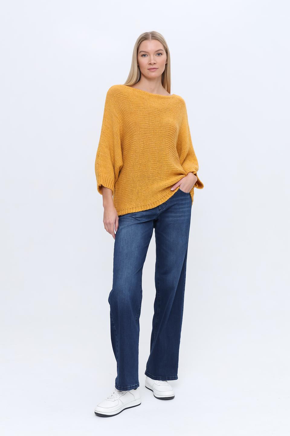 Пуловер More and More горчичный