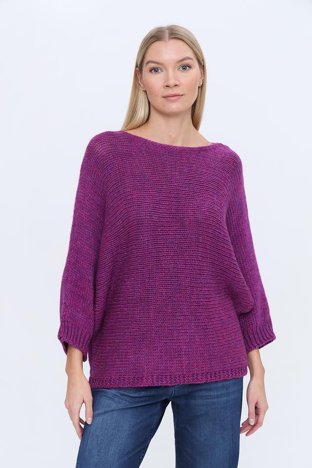 Пуловер More and More фиолетовый