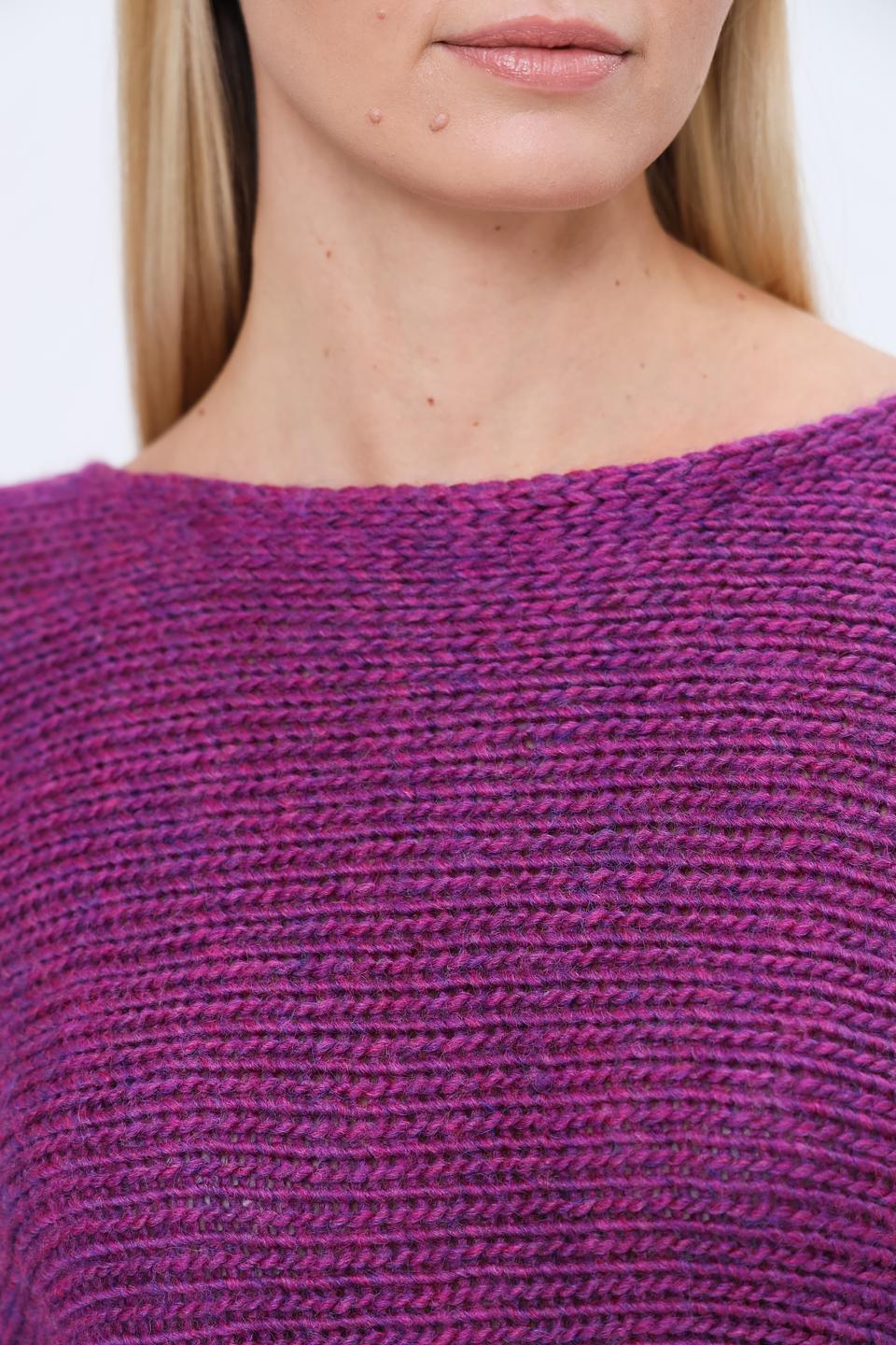 Пуловер More and More фиолетовый