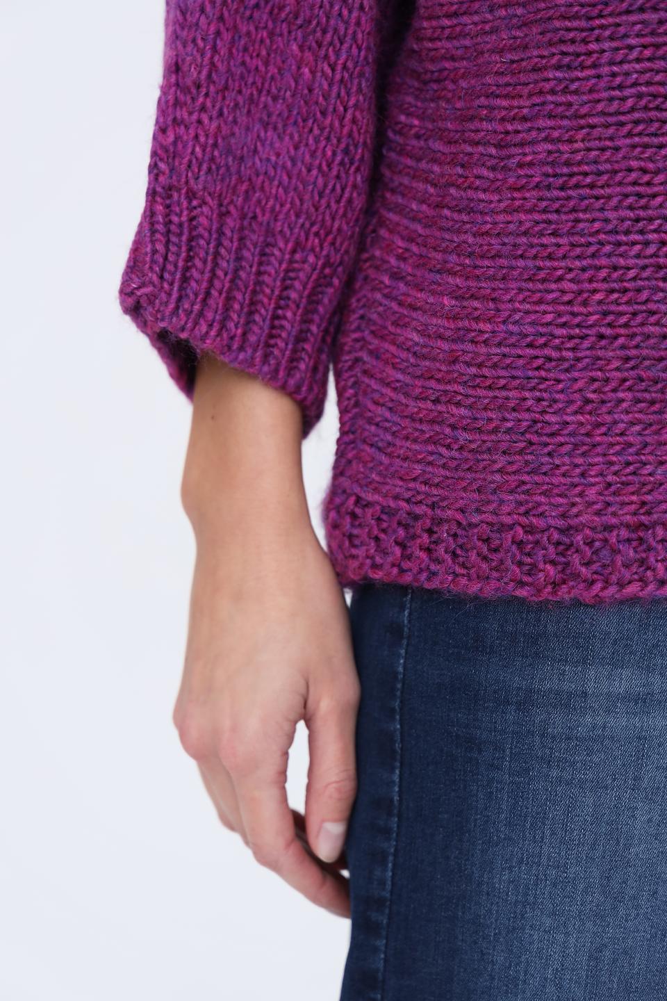 Пуловер More and More фиолетовый