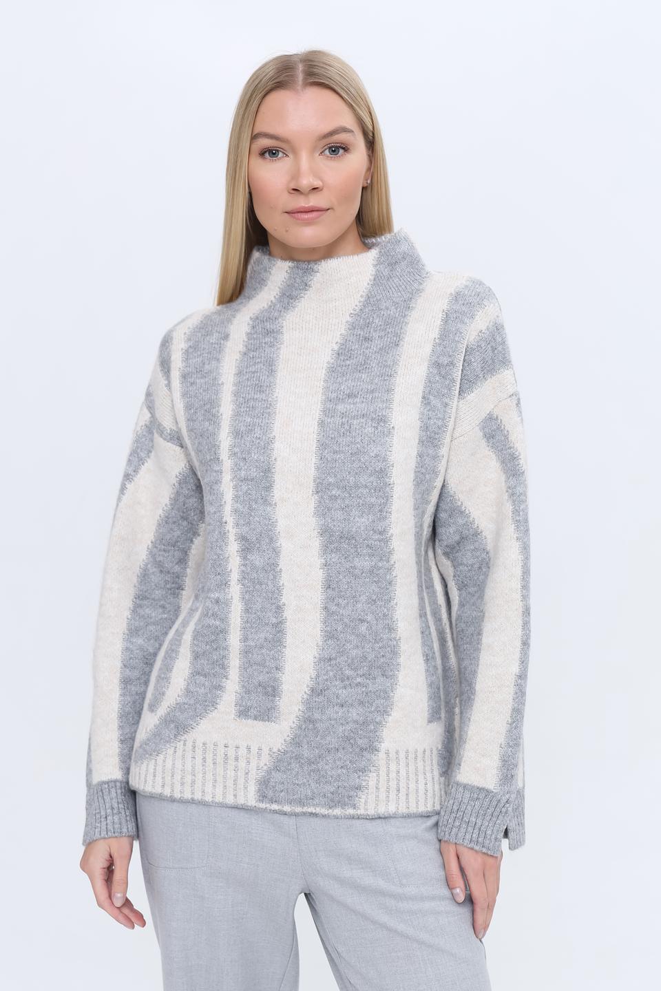 Пуловер More and More в полоску