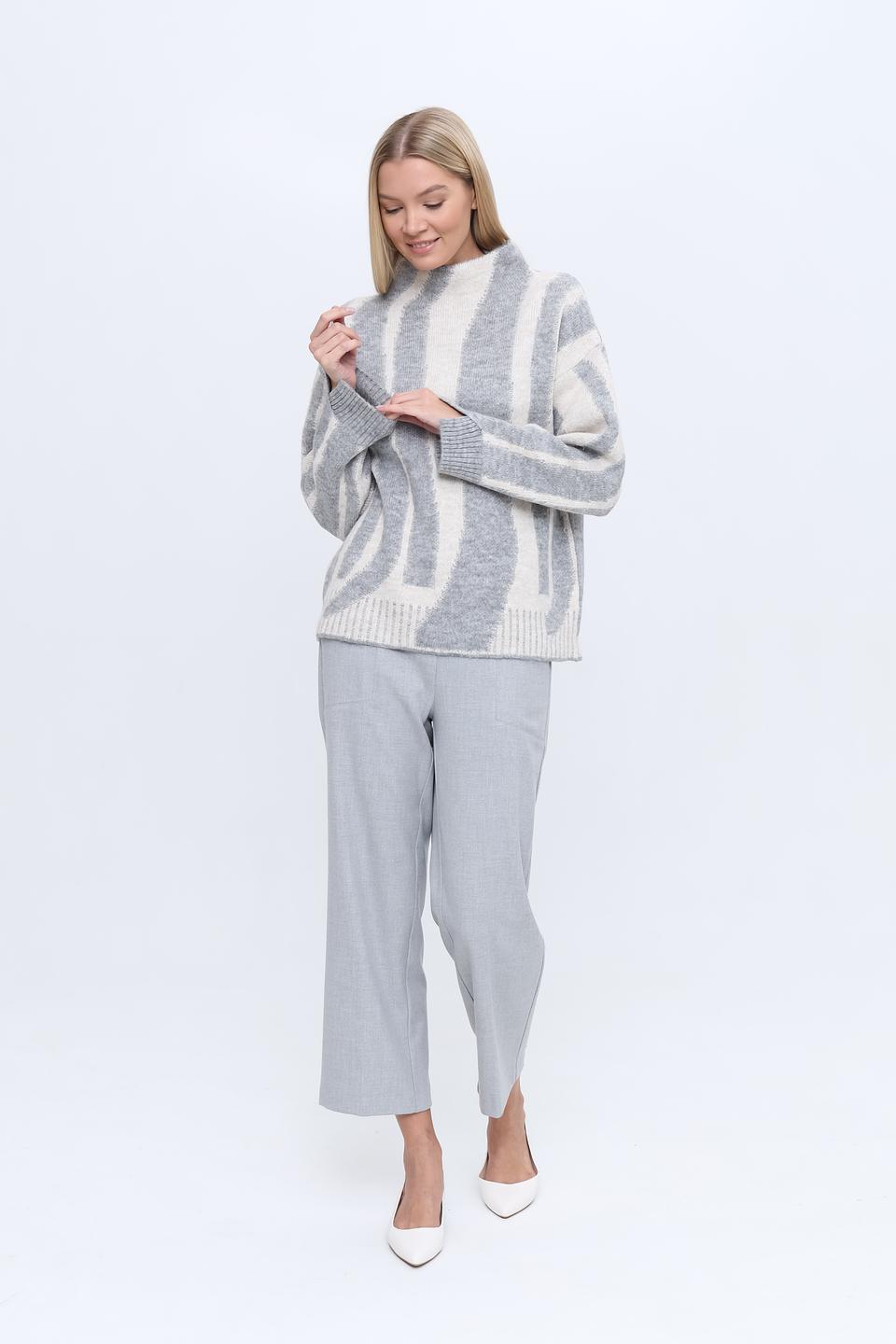 Пуловер More and More в полоску