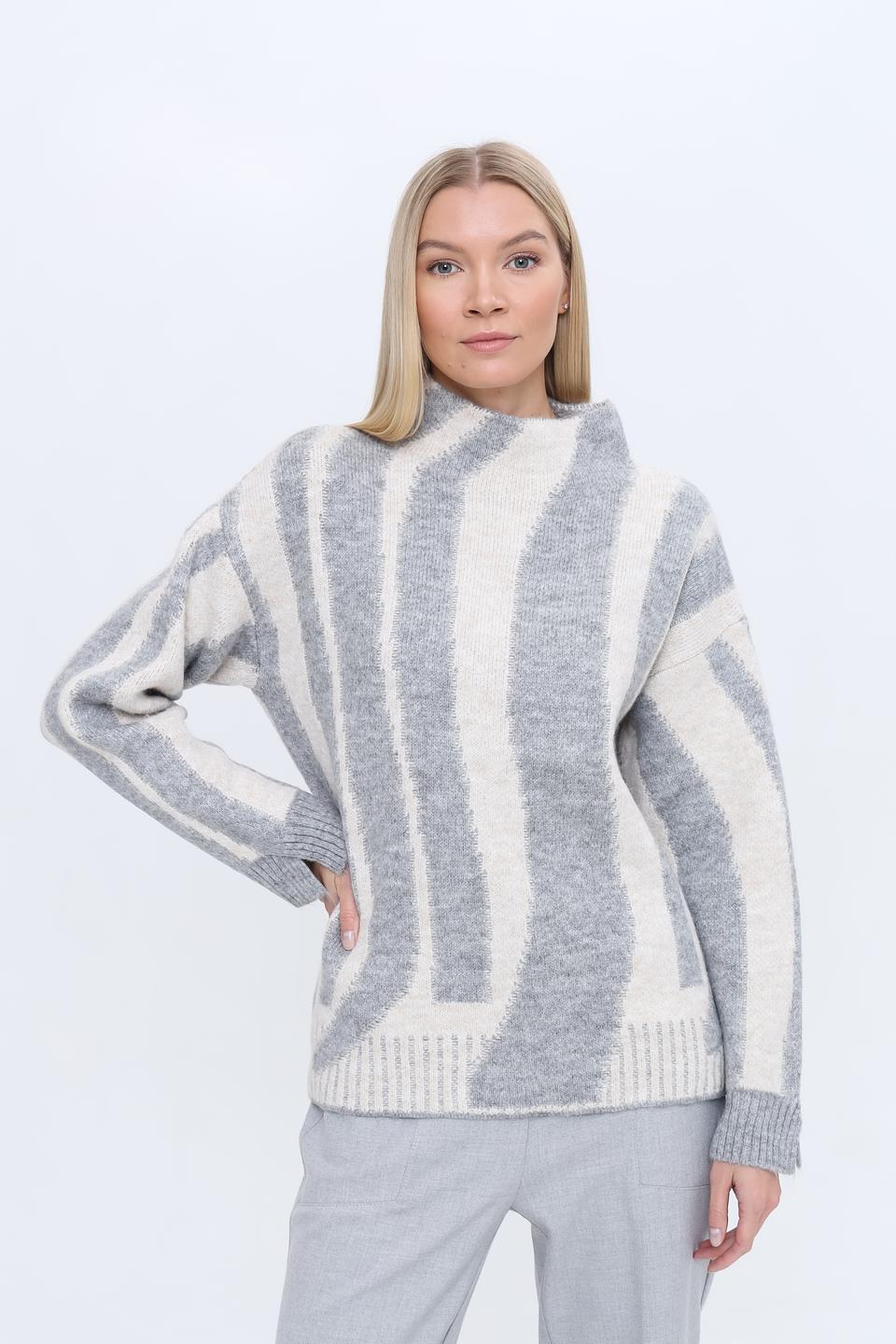 Пуловер More and More в полоску