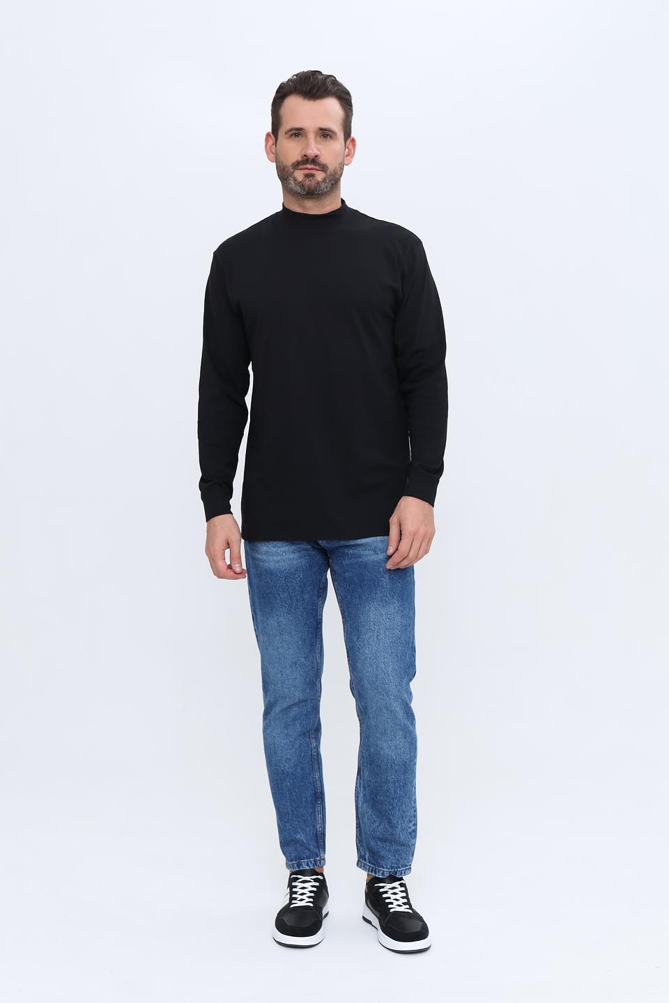 Лонгслив Ragman чёрный