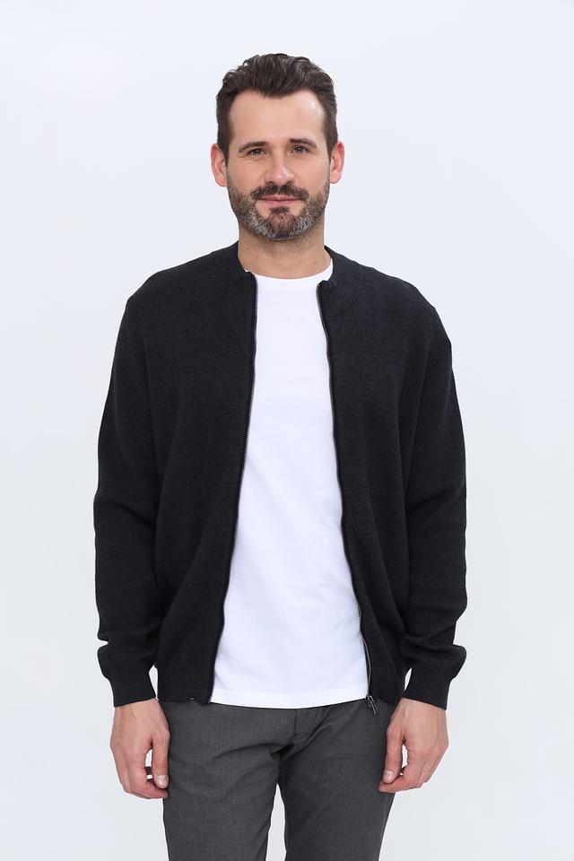 Кардиган Ragman мужской чёрный на молнии