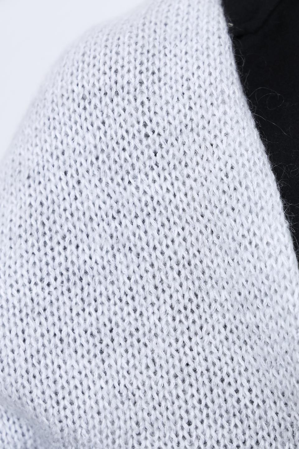 Шарф Marhatter вязаный светло-серый