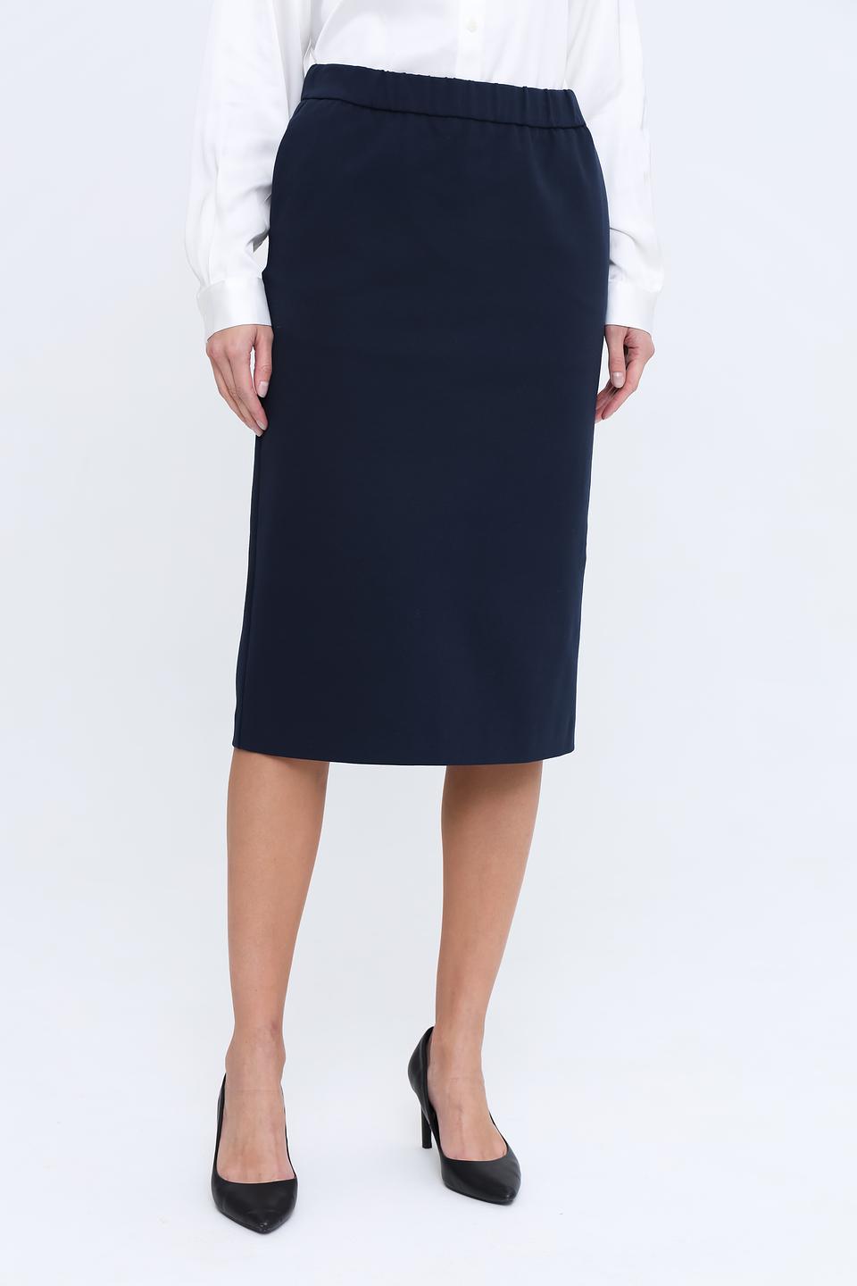 Юбка Gardeur прямого кроя темно-синяя