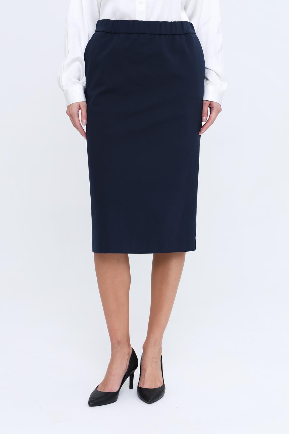Юбка Gardeur прямого кроя темно-синяя