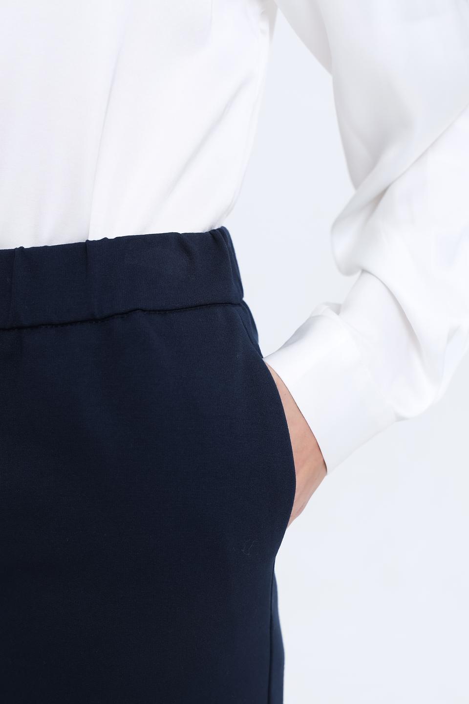 Юбка Gardeur прямого кроя темно-синяя