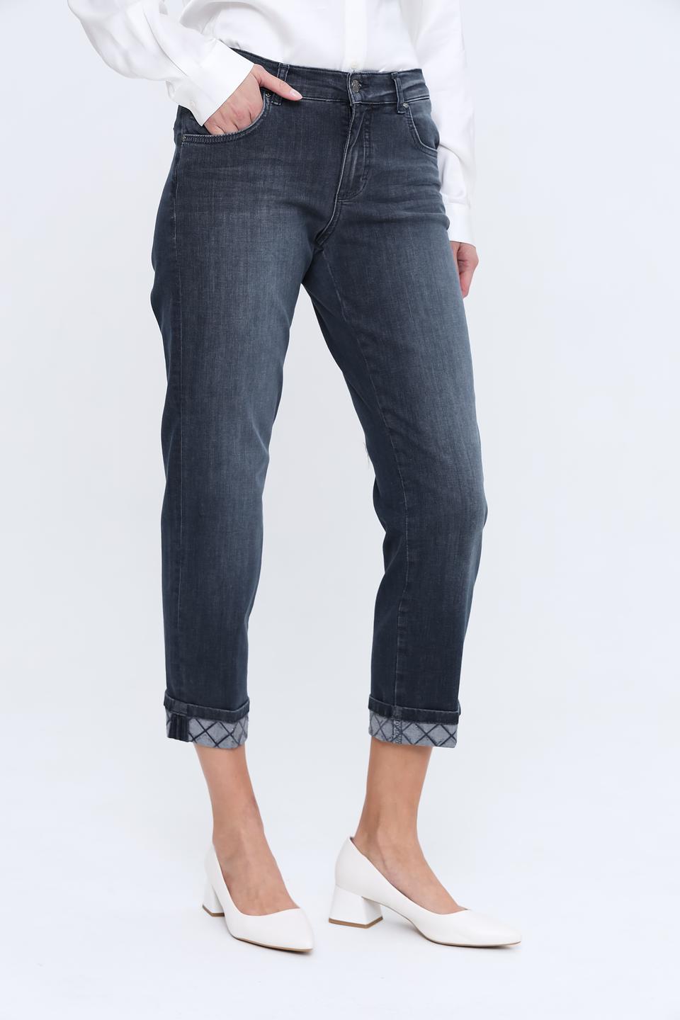 Джинсы Angels укороченные тёмно-синие