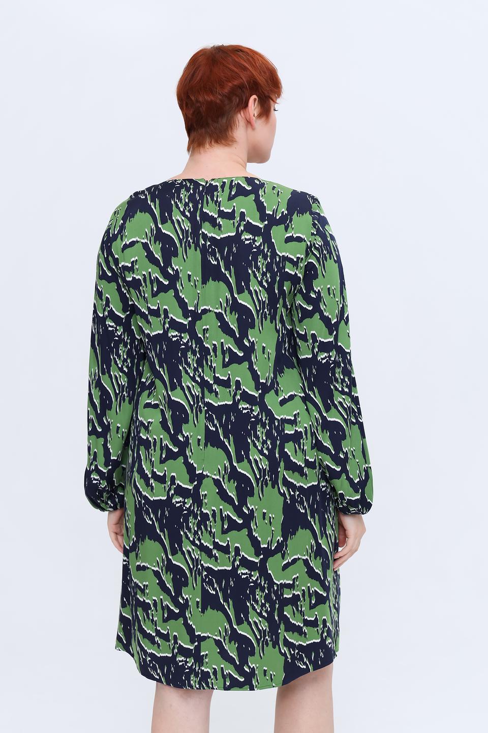 Платье Samoon с зелёным принтом