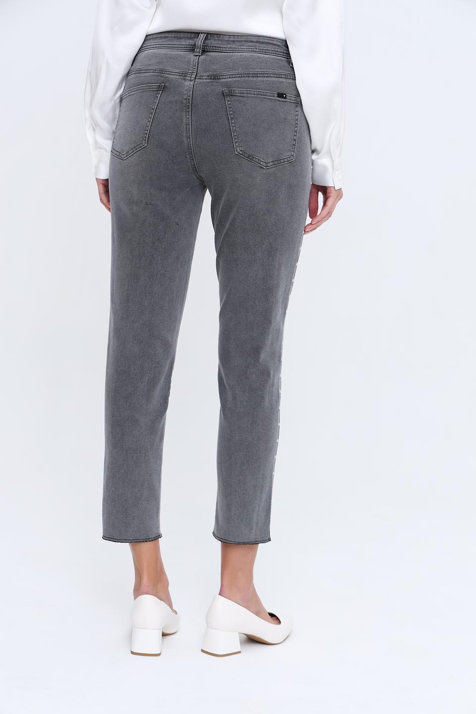 Джинсы Taifun серые с потертостями