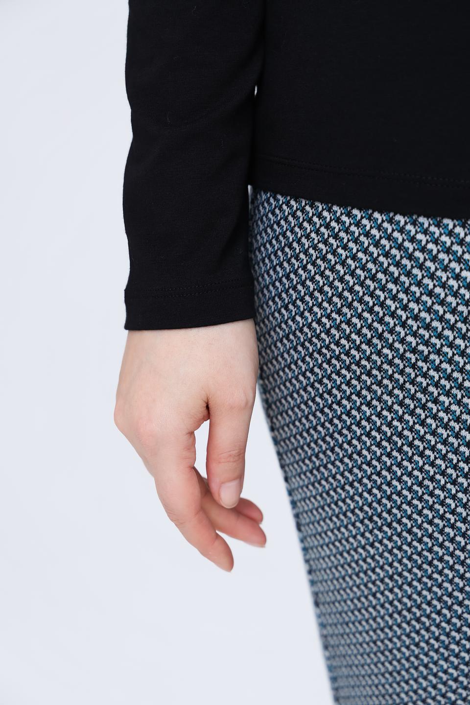 Лонгслив Gerry Weber чёрный с воротником-стойкой