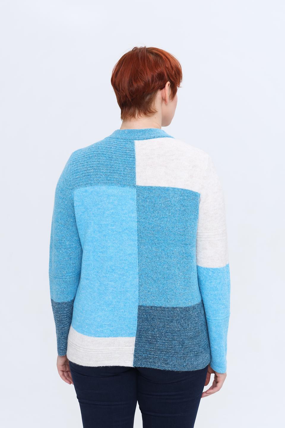 Пуловер Rabe collection в полоску голубой