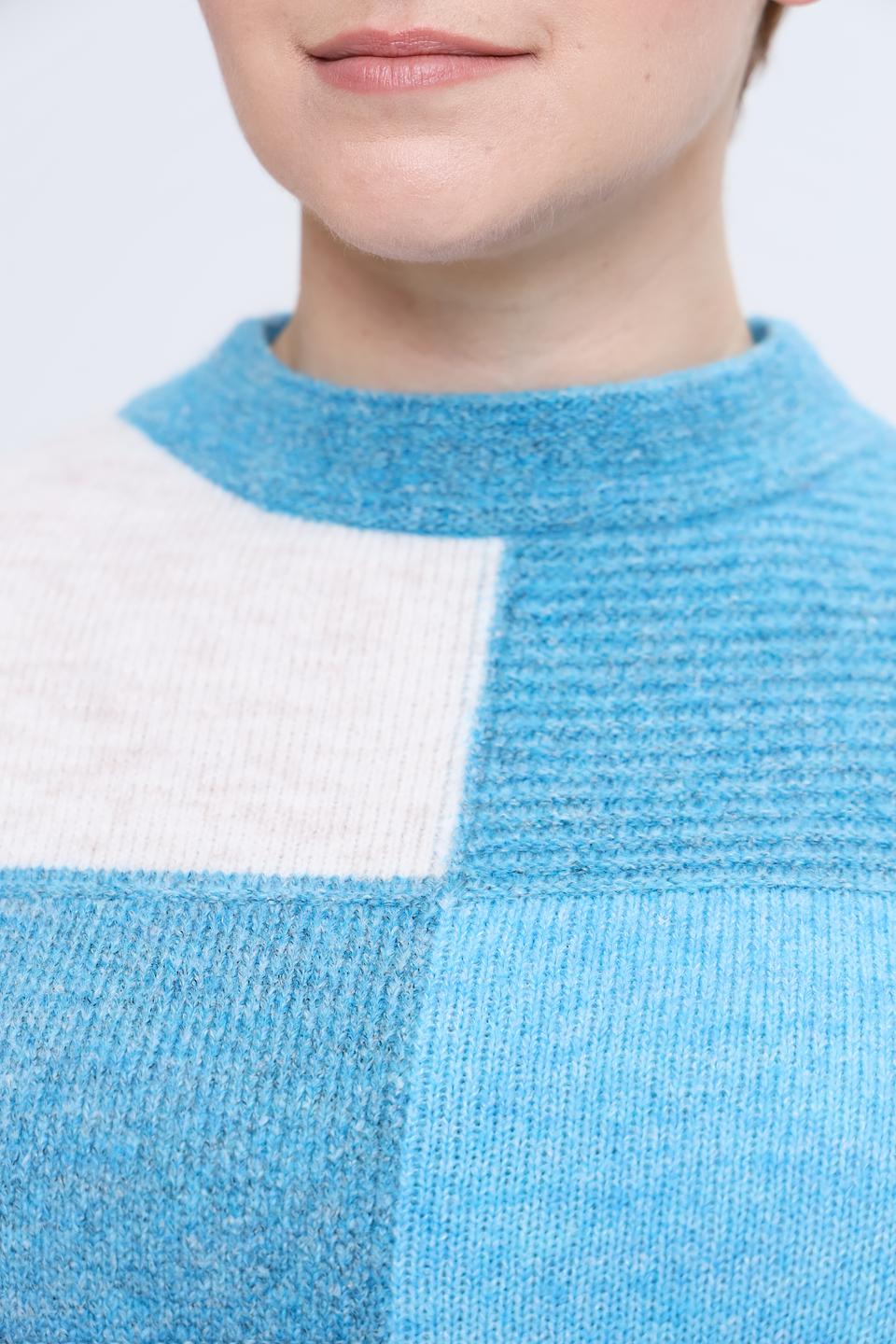 Пуловер Rabe collection в полоску голубой