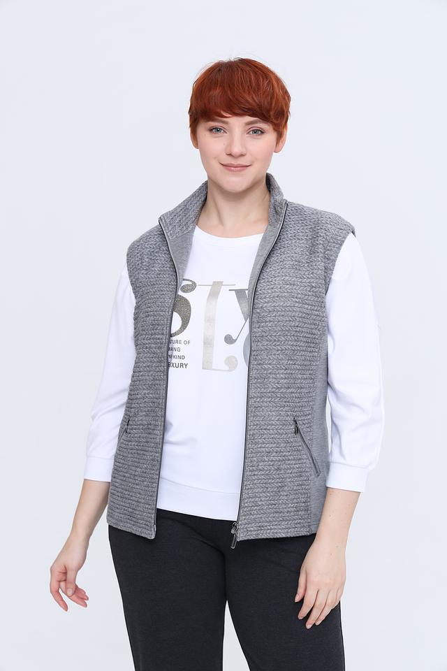 Жилет Rabe collection серый меланж