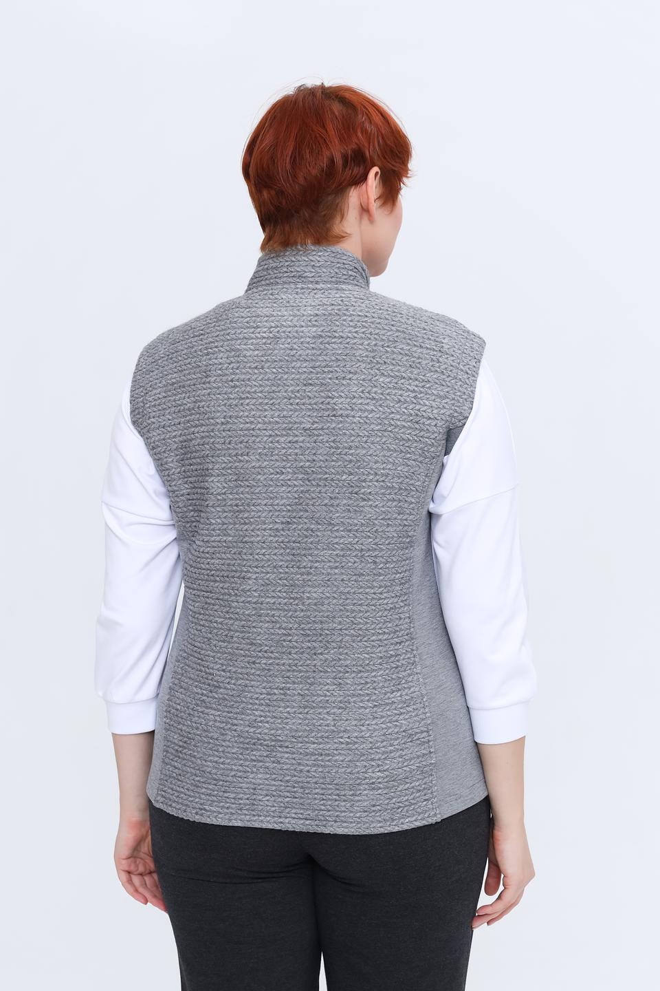 Жилет Rabe collection серый меланж